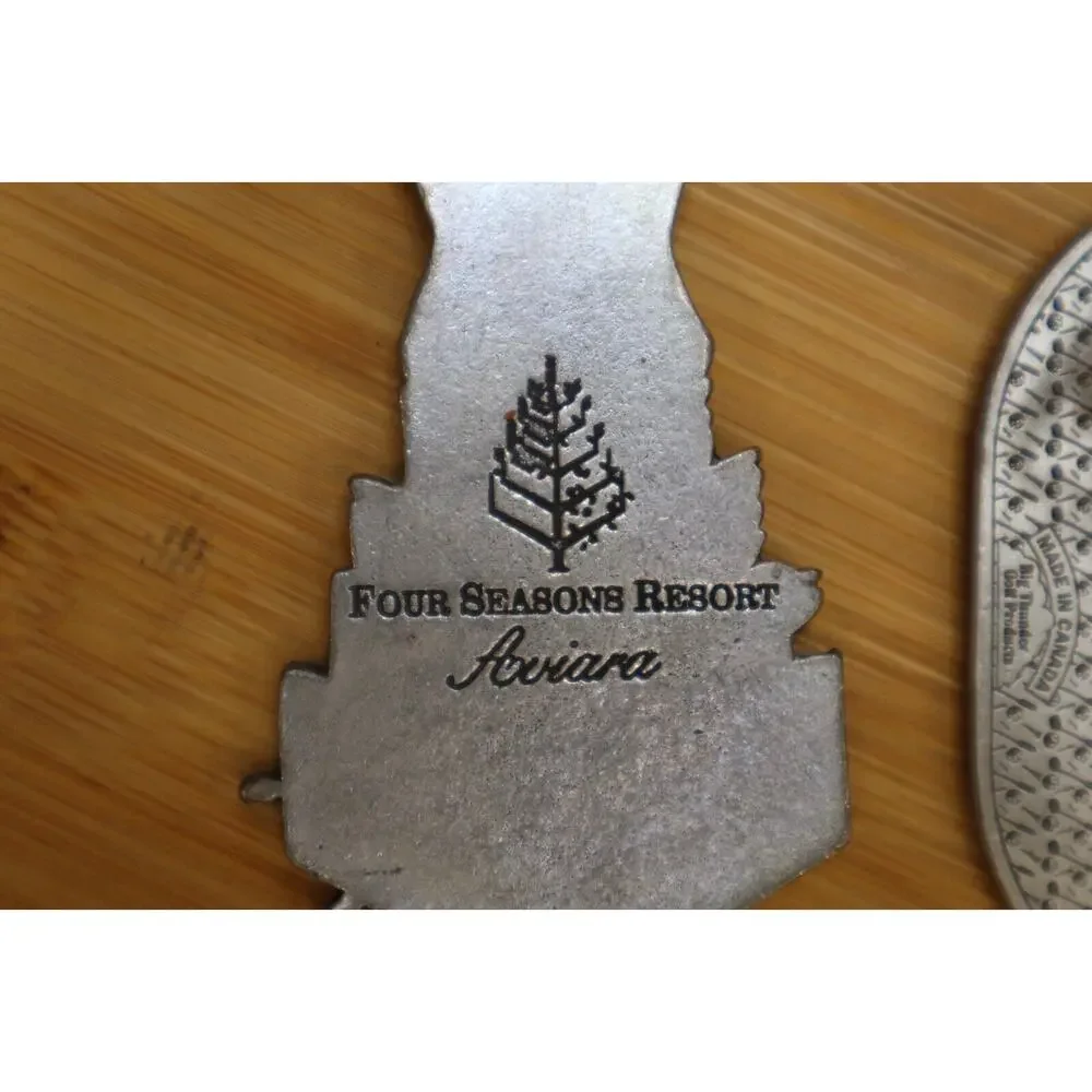 Travel Vacation Luggage Tag Set Four Seasons Resort Chestnut Ridge Metal